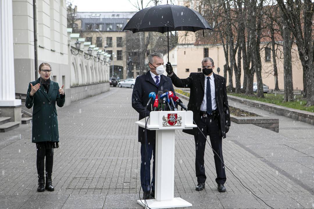 Prezidento G. Nausėdos spaudos konferencija