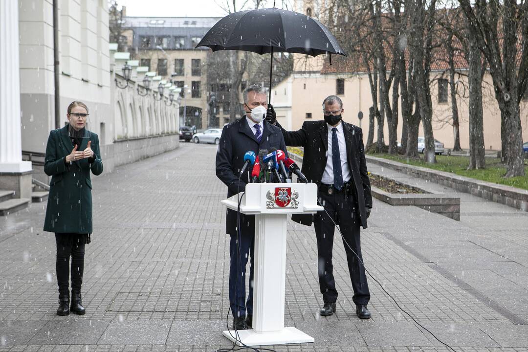 Prezidento G. Nausėdos spaudos konferencija