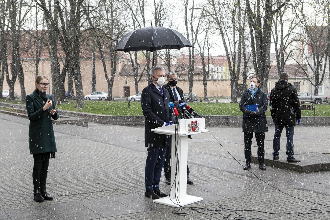 Prezidento G. Nausėdos spaudos konferencija