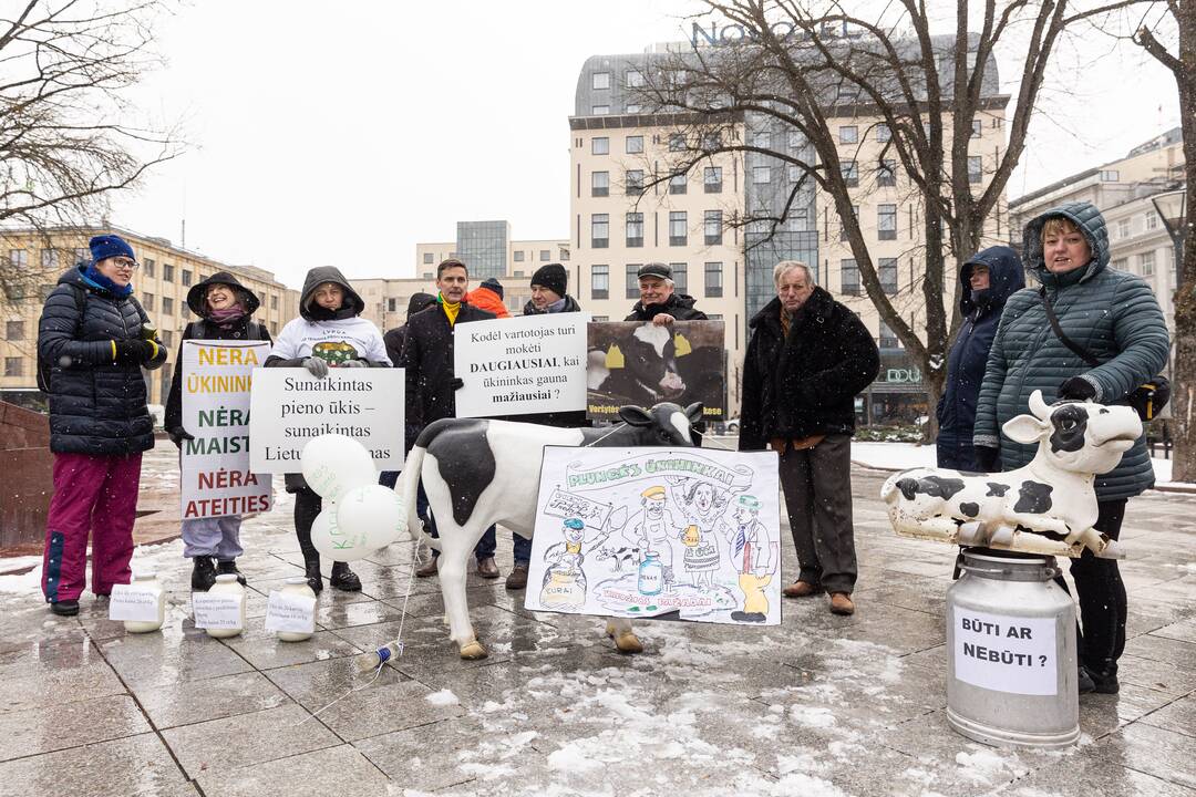 Pienininkų protestas prie Vyriausybės