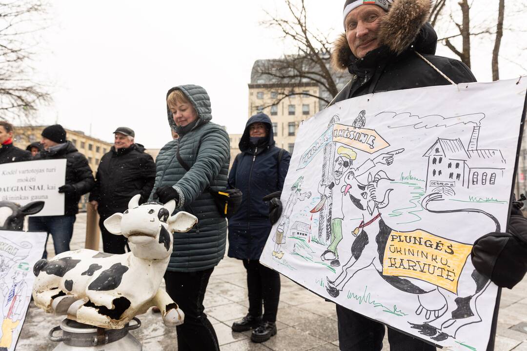Pienininkų protestas prie Vyriausybės