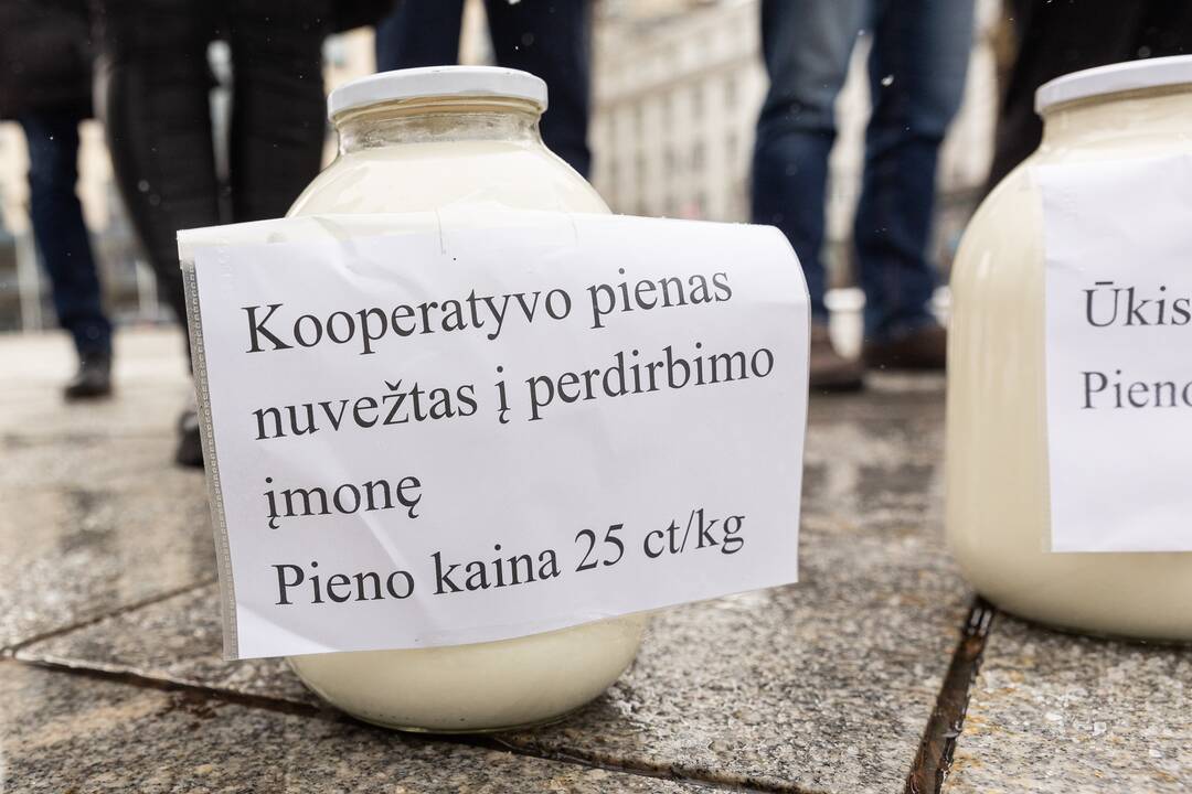 Pienininkų protestas prie Vyriausybės