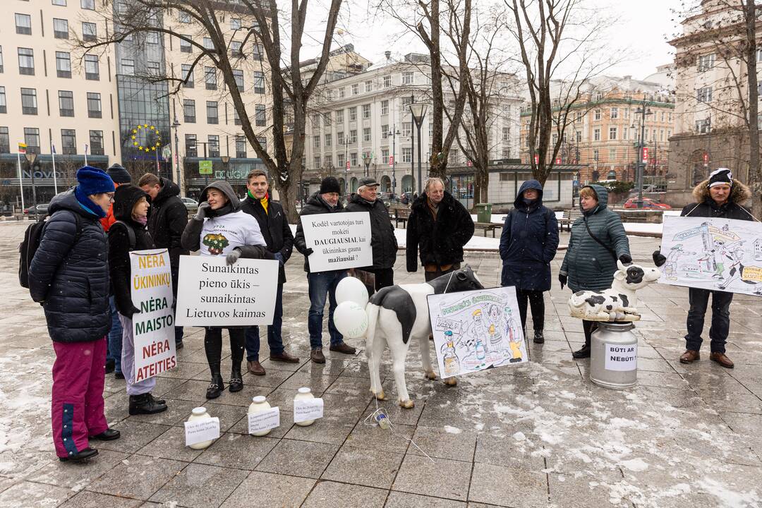 Pienininkų protestas prie Vyriausybės