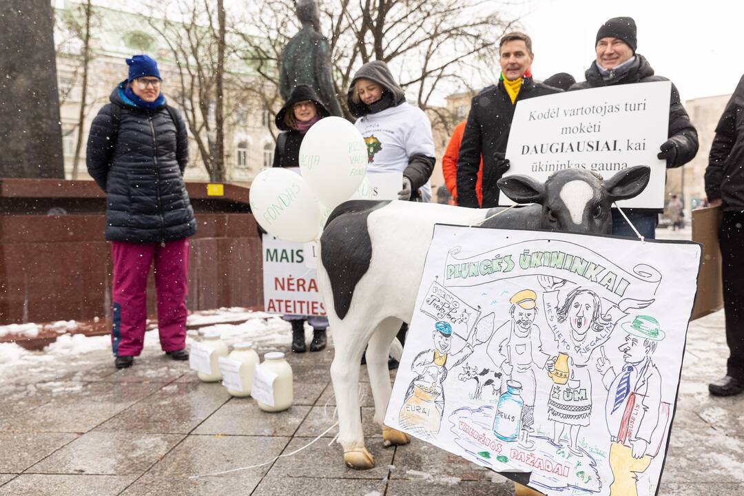 Pienininkų protestas prie Vyriausybės