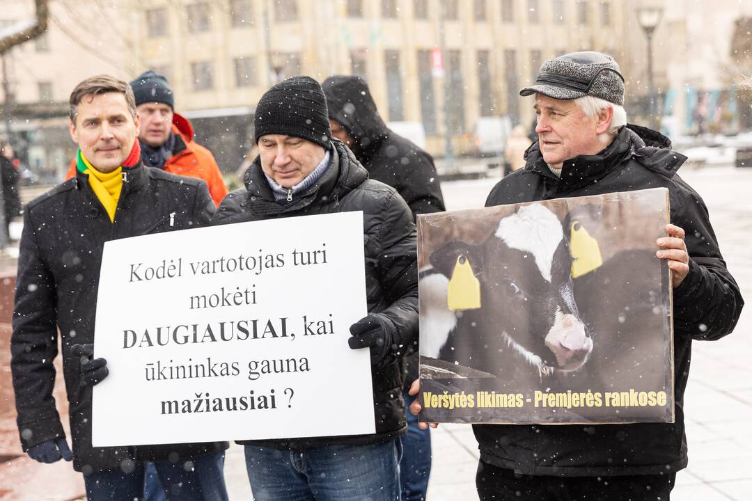 Pienininkų protestas prie Vyriausybės