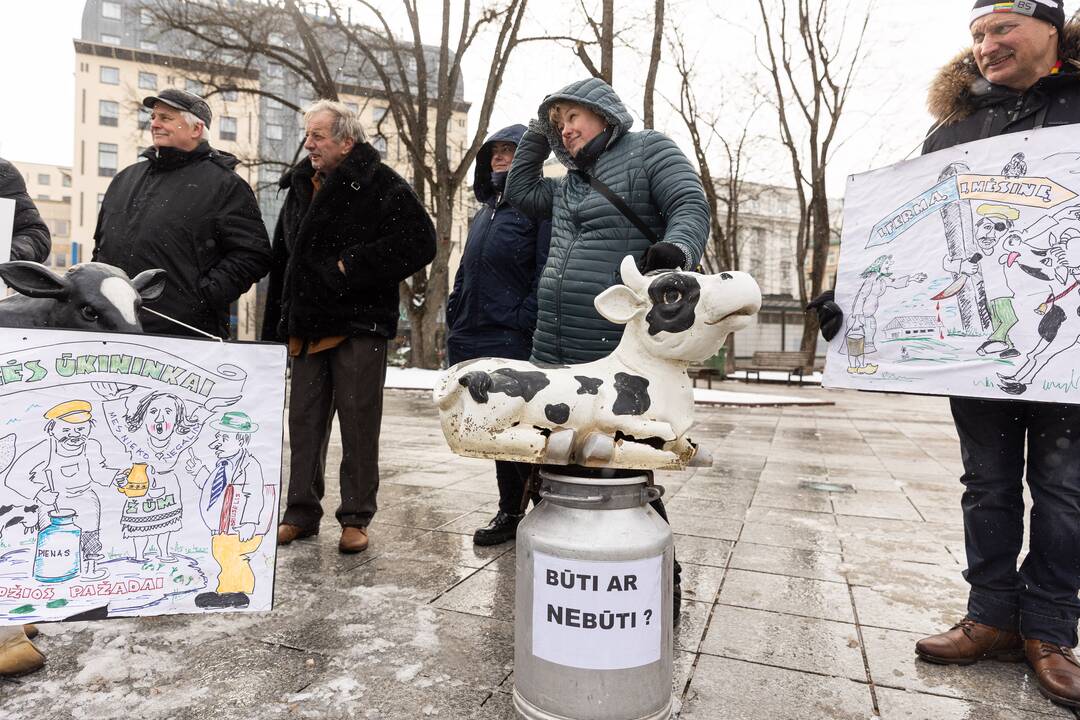 Pienininkų protestas prie Vyriausybės