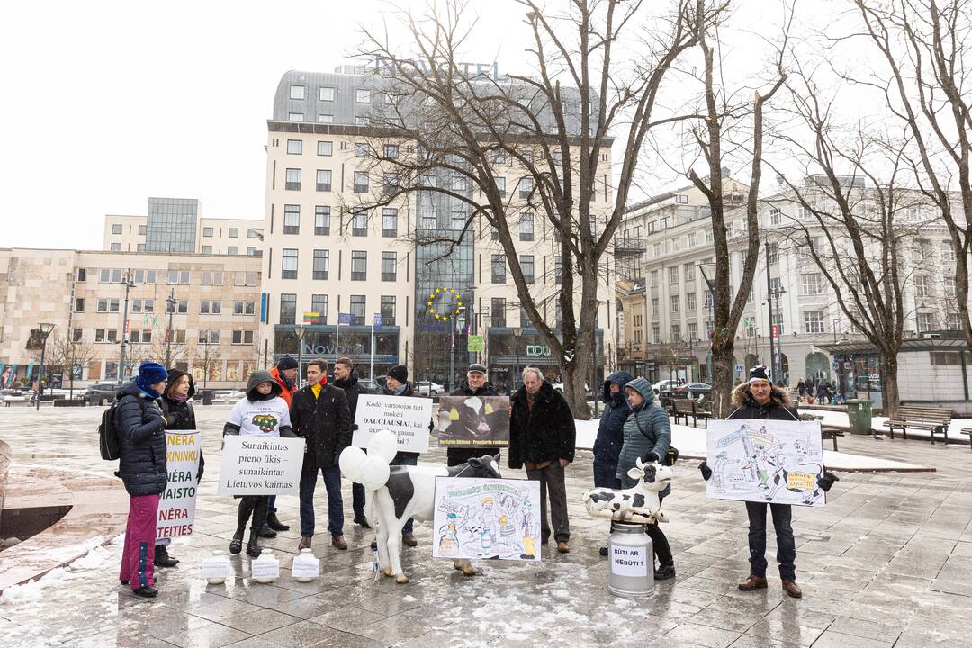 Pienininkų protestas prie Vyriausybės
