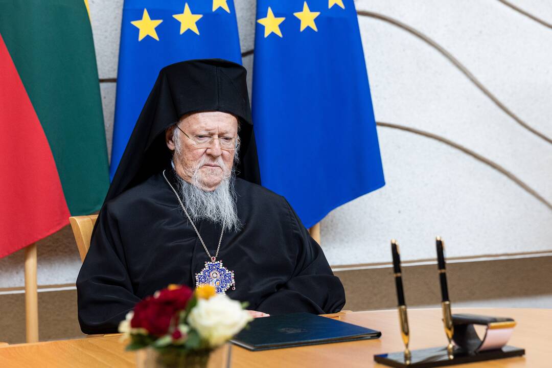 I. Šimonytė susitiko su Konstantinopolio patriarchu Baltramiejumi I