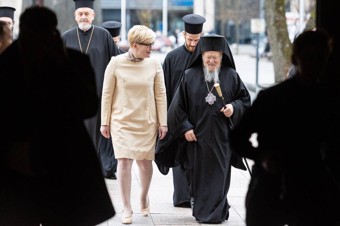 I. Šimonytė susitiko su Konstantinopolio patriarchu Baltramiejumi I