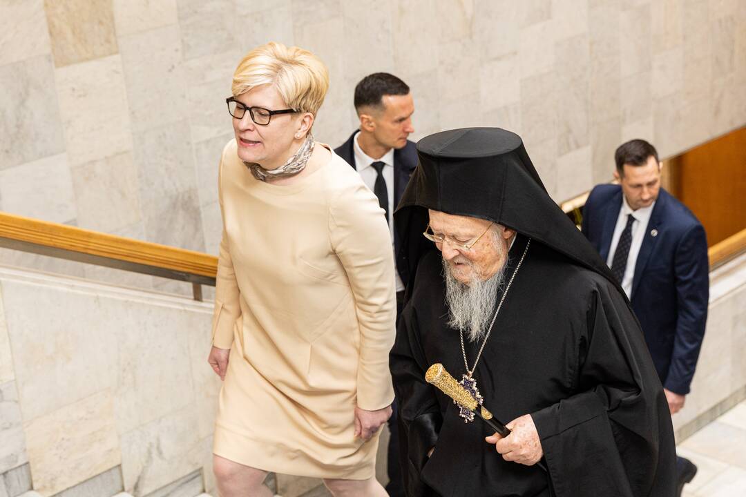 I. Šimonytė susitiko su Konstantinopolio patriarchu Baltramiejumi I