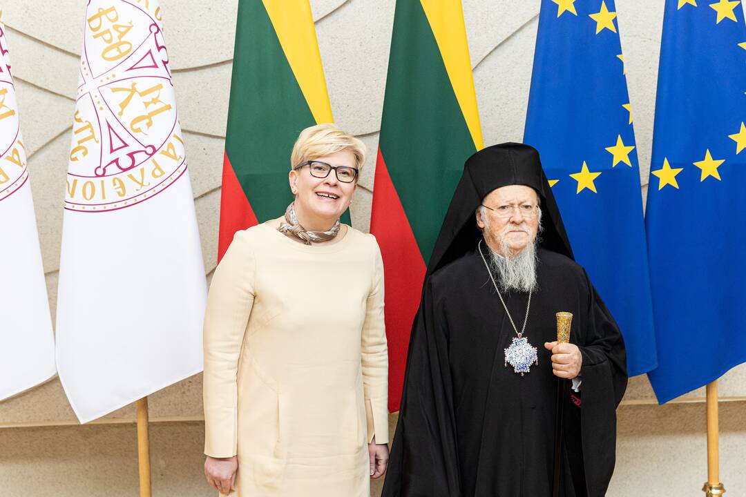 I. Šimonytė susitiko su Konstantinopolio patriarchu Baltramiejumi I