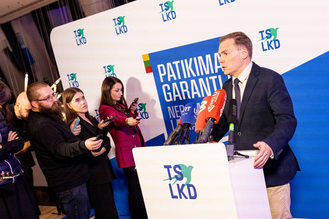 2024-ųjų Seimo rinkimai: TS-LKD nariai laukia rinkimų rezultatų