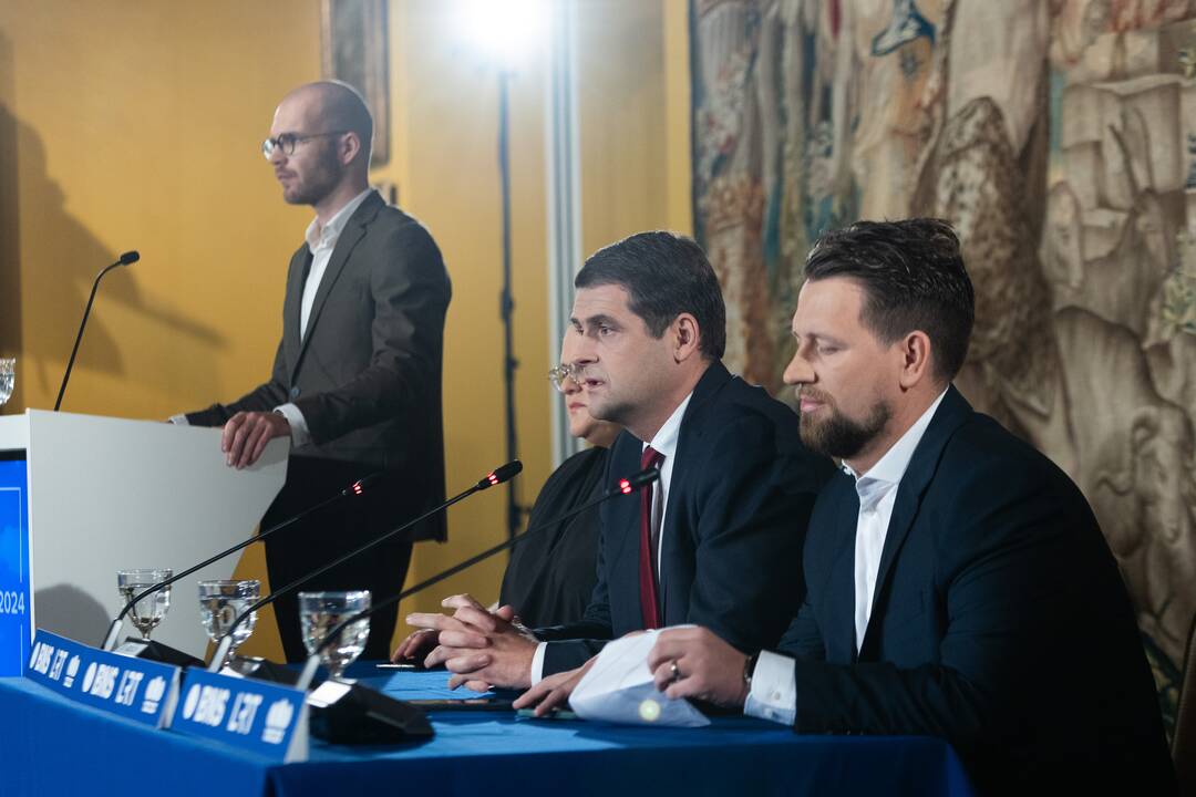 Po Seimo rinkimų: partijos „Nemuno aušra“ spaudos konferencija