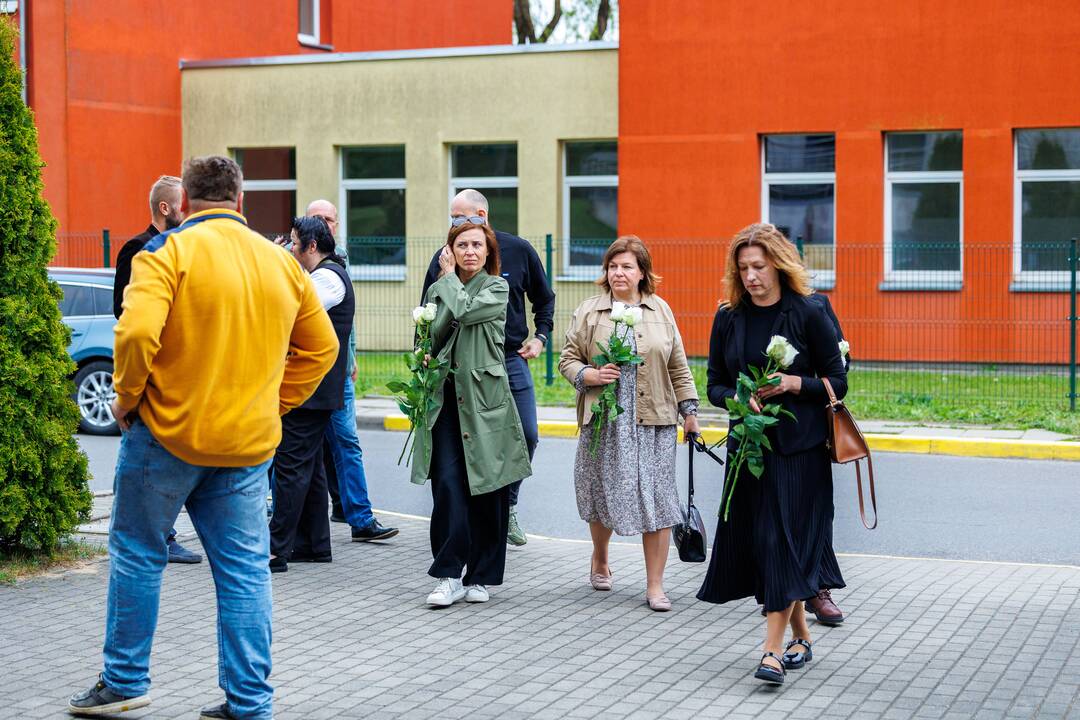Klaipėdoje – atsisveikinimas su žuvusiu Gintaru Bendžiumi