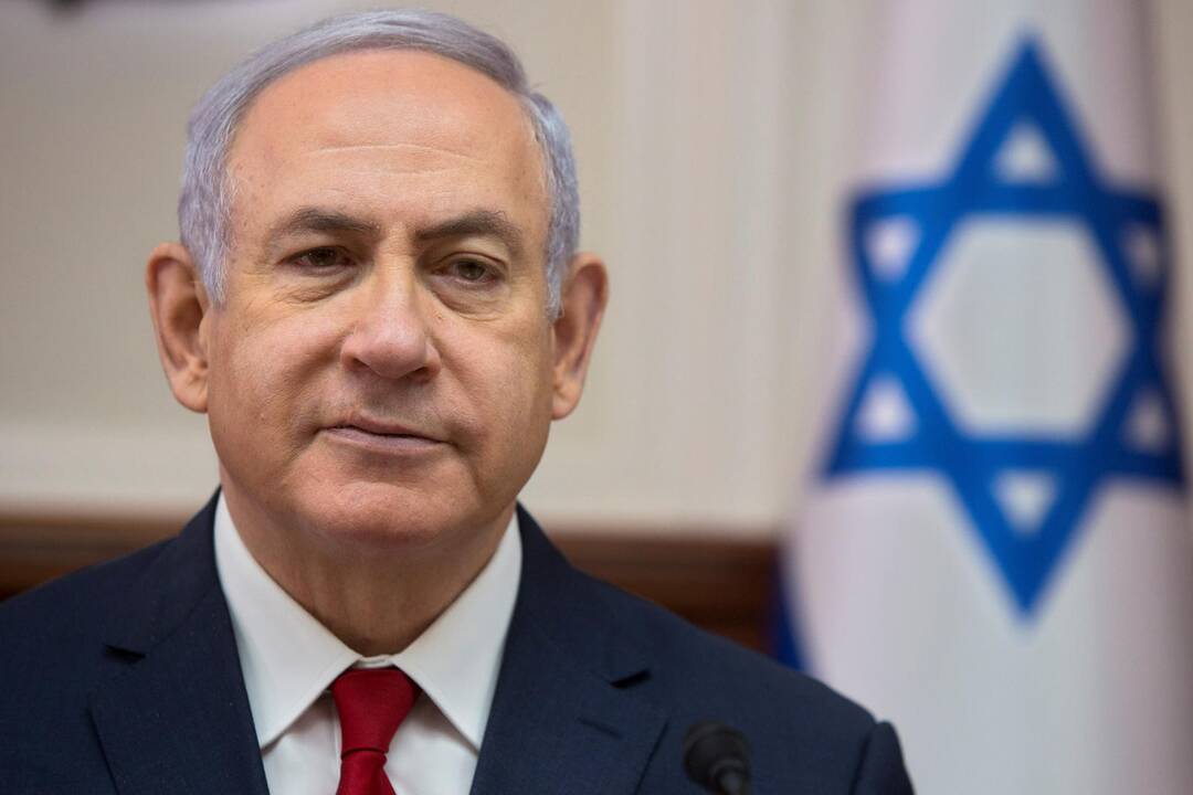 Mateuszas Morawieckis (kairėje)  ir Benjaminas Netanyahu