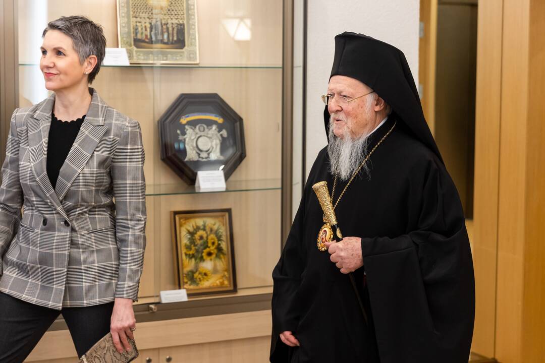 Seimo pirmininkė susitiko su Konstantinopolio patriarchu Baltramiejumi I