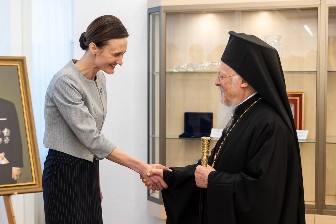Seimo pirmininkė susitiko su Konstantinopolio patriarchu Baltramiejumi I