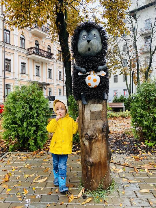 Namai: dvejus metus O.Werschlan su vyru Martinu ir dukra Laura gyveno Ukrainos sostinėje Kyjive, o dabar net neįsivaizduoja, kada galės sugrįžti. 
