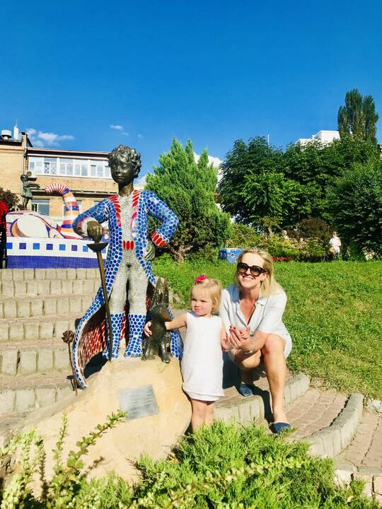 Namai: dvejus metus O.Werschlan su vyru Martinu ir dukra Laura gyveno Ukrainos sostinėje Kyjive, o dabar net neįsivaizduoja, kada galės sugrįžti. 