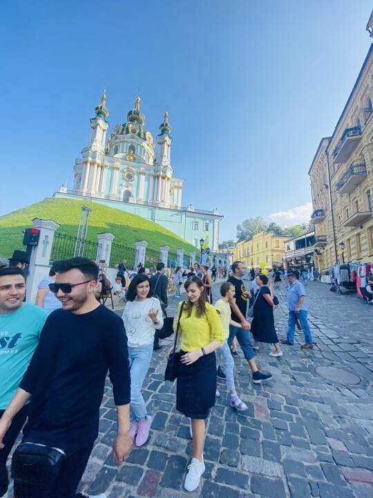 Namai: dvejus metus O.Werschlan su vyru Martinu ir dukra Laura gyveno Ukrainos sostinėje Kyjive, o dabar net neįsivaizduoja, kada galės sugrįžti. 