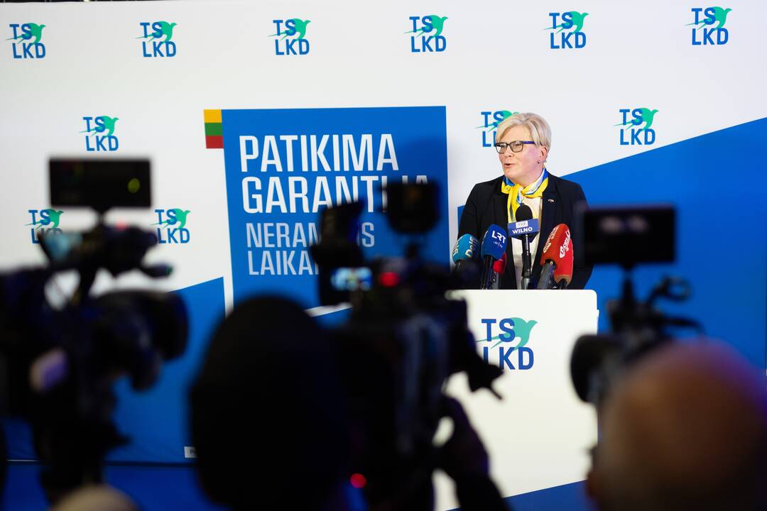 2024-ųjų Seimo rinkimai: TS-LKD nariai laukia rinkimų rezultatų