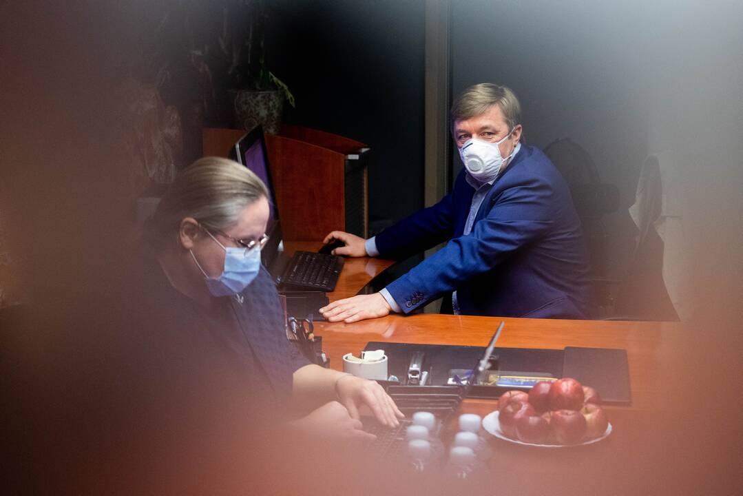 Lietuvos valstiečių ir žaliųjų sąjungos būstinė laukia rinkimų rezultatų