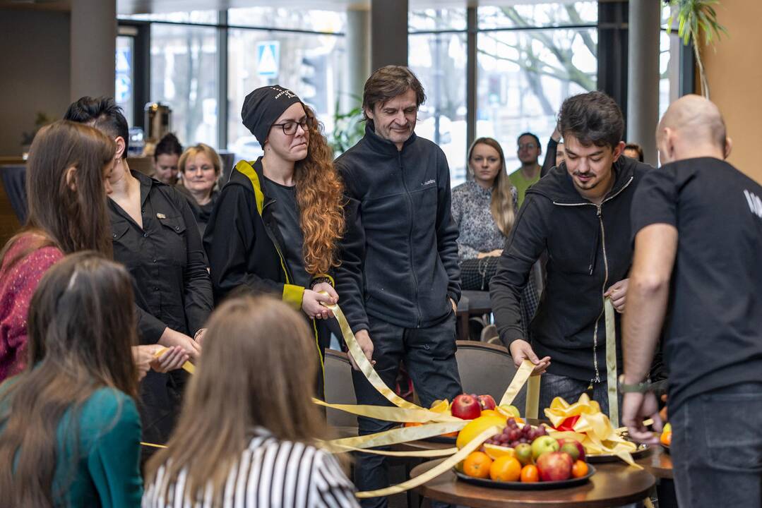 Pasiruošimas: šią savaitę uostamiesčio teatralų susitikime dėl pasiruošimo Tarptautinei teatro dienai nepamiršta ir koronaviruso tema.