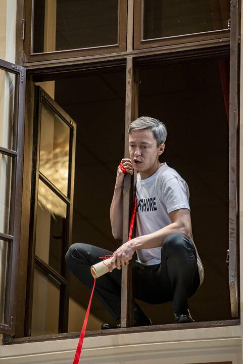 Pasiruošimas: šią savaitę uostamiesčio teatralų susitikime dėl pasiruošimo Tarptautinei teatro dienai nepamiršta ir koronaviruso tema.