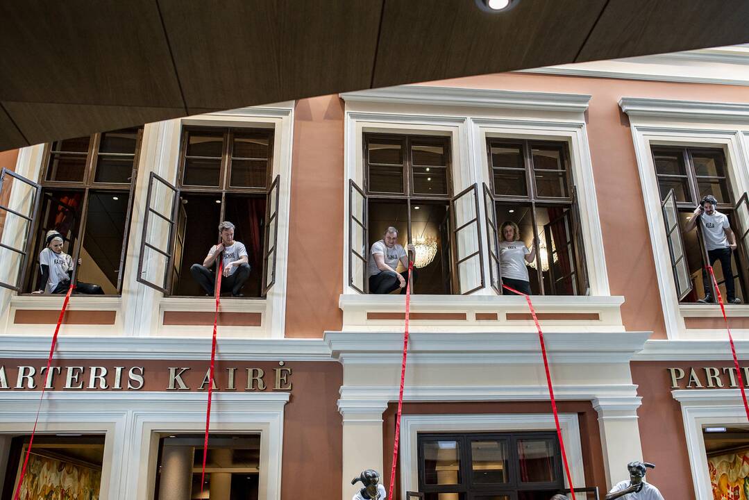 Pasiruošimas: šią savaitę uostamiesčio teatralų susitikime dėl pasiruošimo Tarptautinei teatro dienai nepamiršta ir koronaviruso tema.