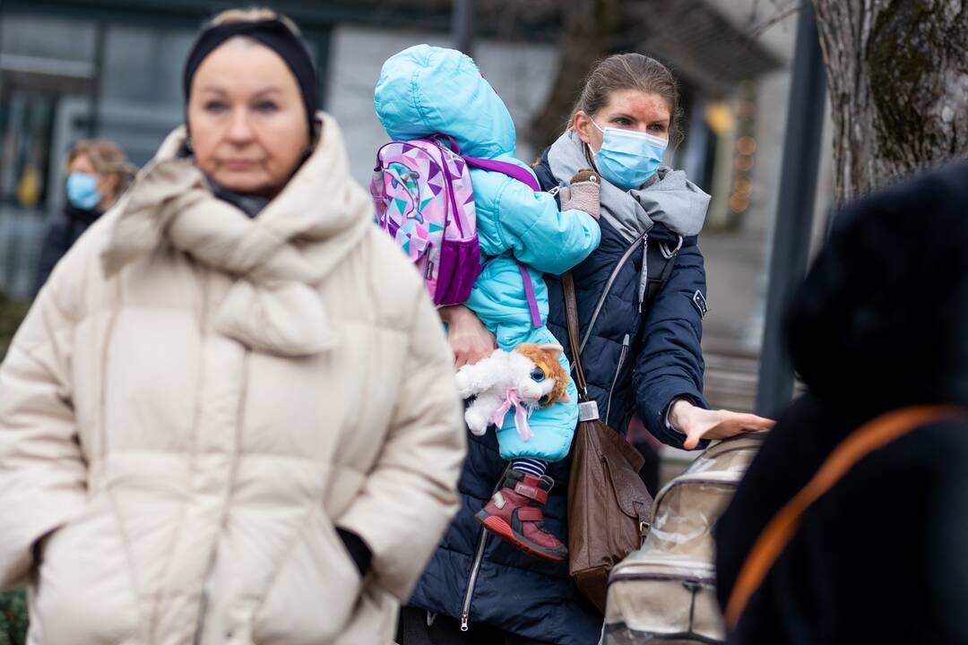 Protestas Vilniuje prieš galimybių pasą vaikams