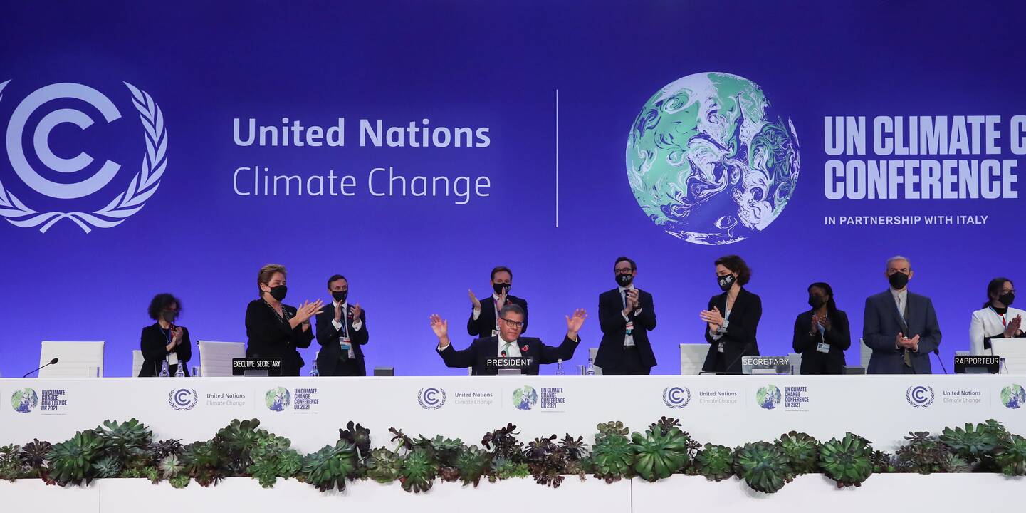COP26 konferencijos dalyviai pasiekė kompromisinį klimato susitarimą