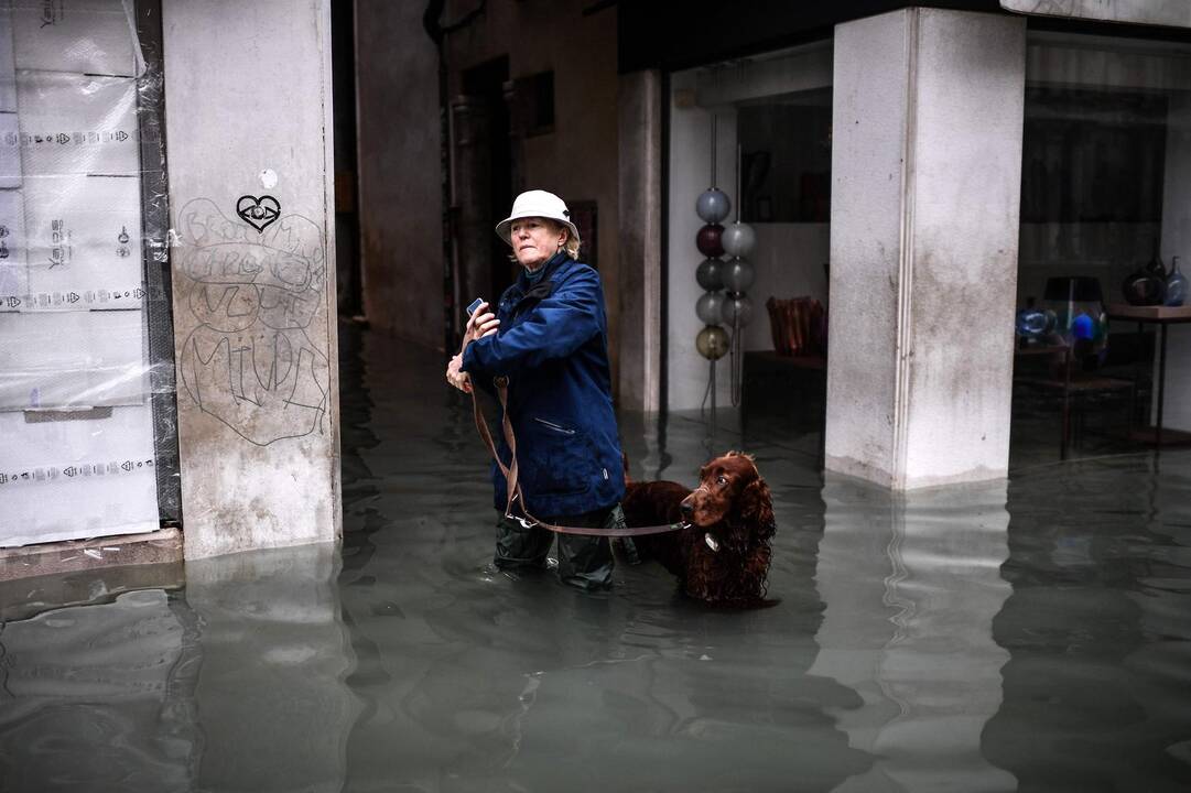 Veneciją užliejo potvynis