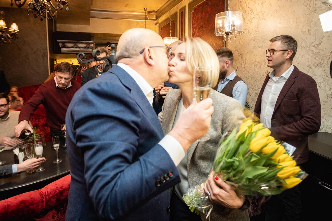 V. Matijošaitis švenčia triuškinančią pergalę Kaune