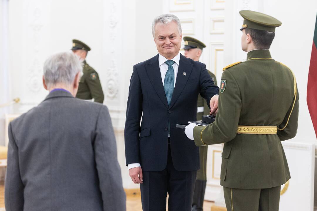 Valstybės apdovanojimų įteikimo ceremonija