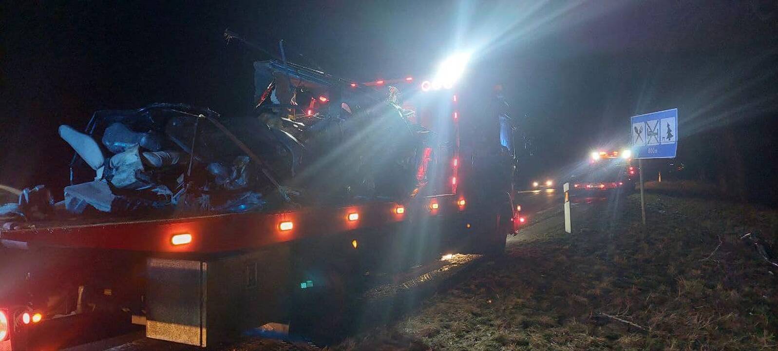 Iš BMW Joniškio rajone liko tik metalo krūva.
