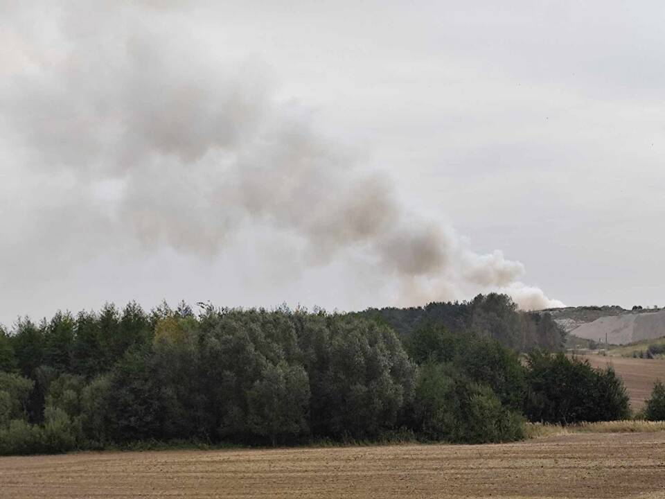 Vėl dega Lapių sąvartynas