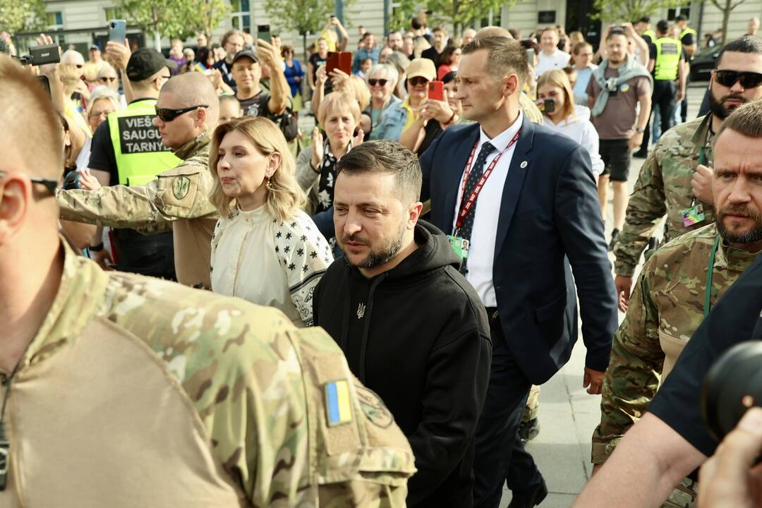 V. Zelenskio kalba Lukiškių aikštėje