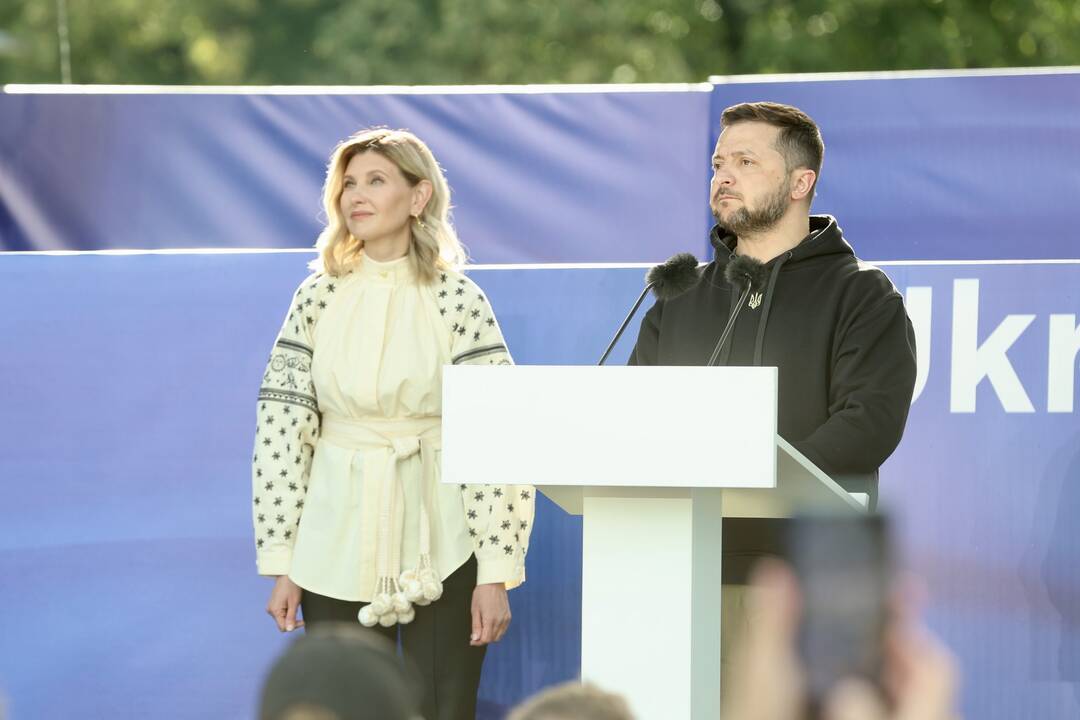 V. Zelenskio kalba Lukiškių aikštėje