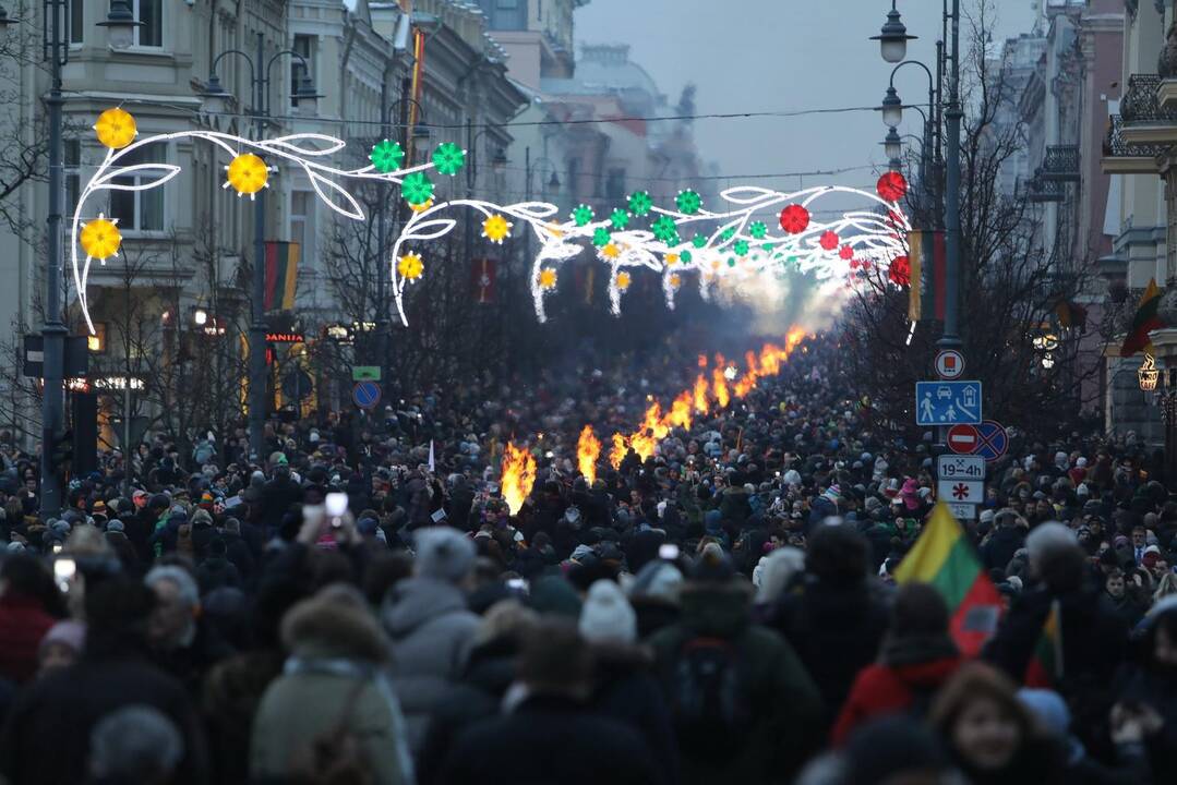 Maždaug tūkstantis žmonių žygiavo tautininkų eitynėse Vilniuje 