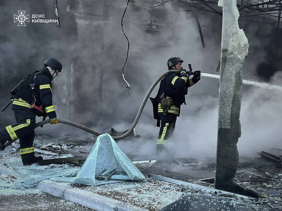 Rusija surengė vieną didžiausių dronų atakų Ukrainoje