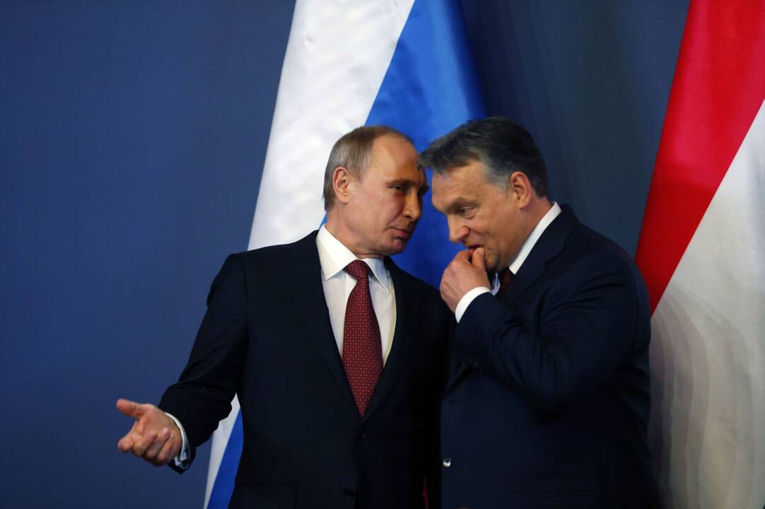 Vladimiras Putinas ir Viktoras Orbanas  