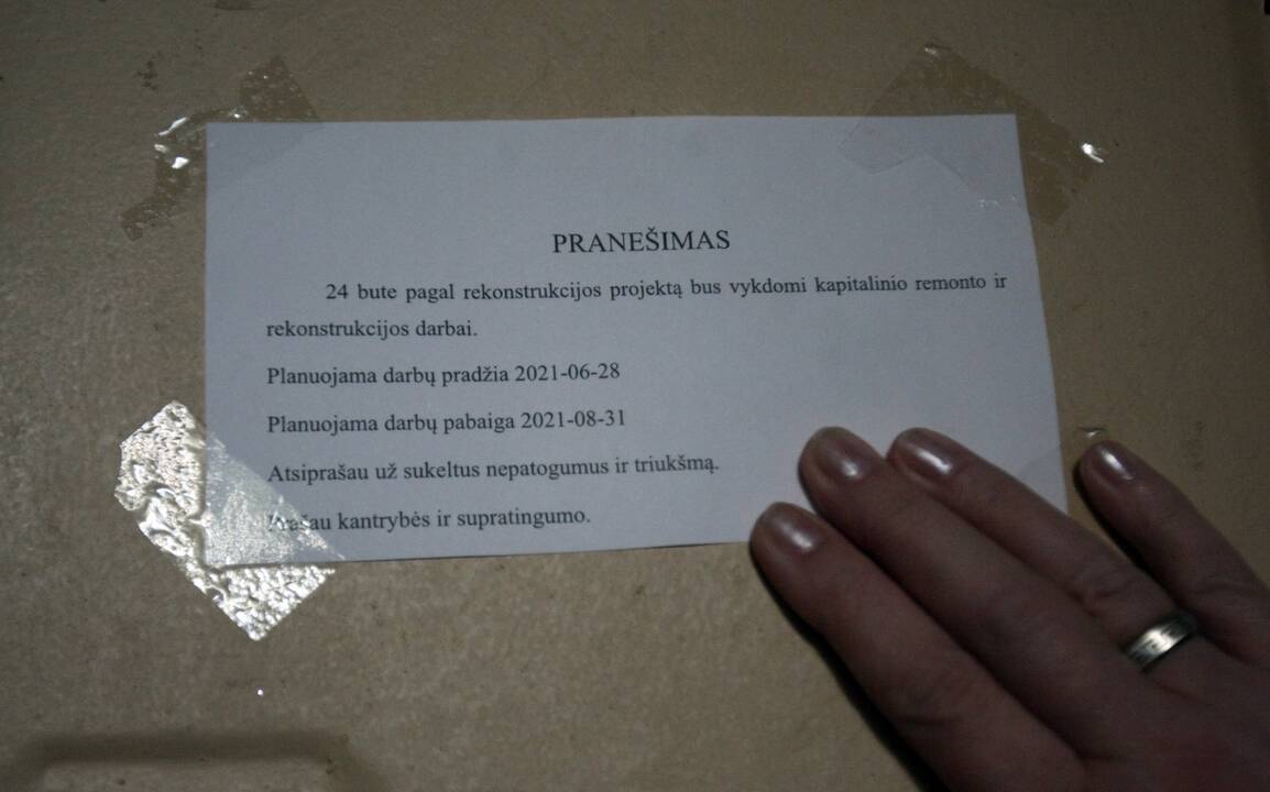 Tyrimas: remontą Kovo 11-osios g. 96 namo viename butų nagrinėja inspekcija.