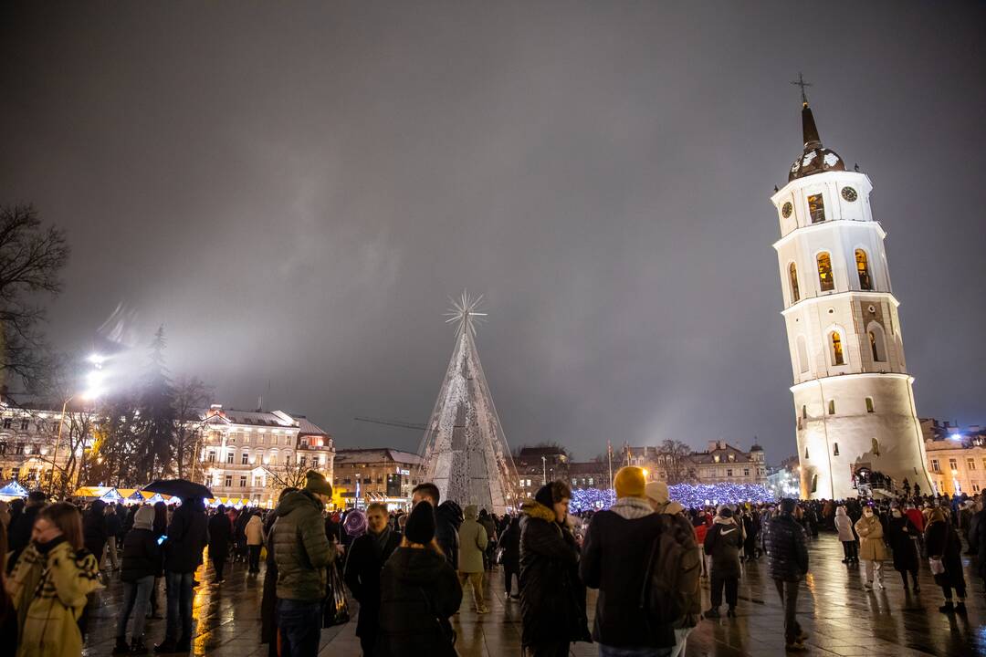 Kalėdų eglės įžiebimas Vilniuje 2021