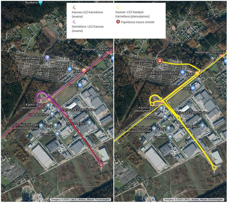 Pakeitimas: nuo rugsėjo 150-ojo maršruto autobusas važiuos ir pro Narėpus