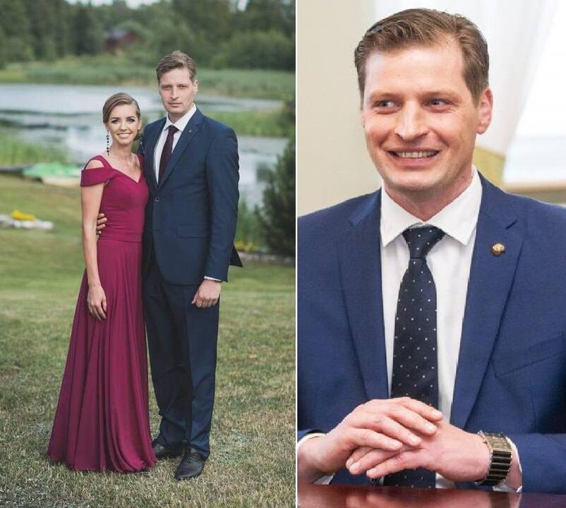 Kęstutis Mažeika su mylimąja 