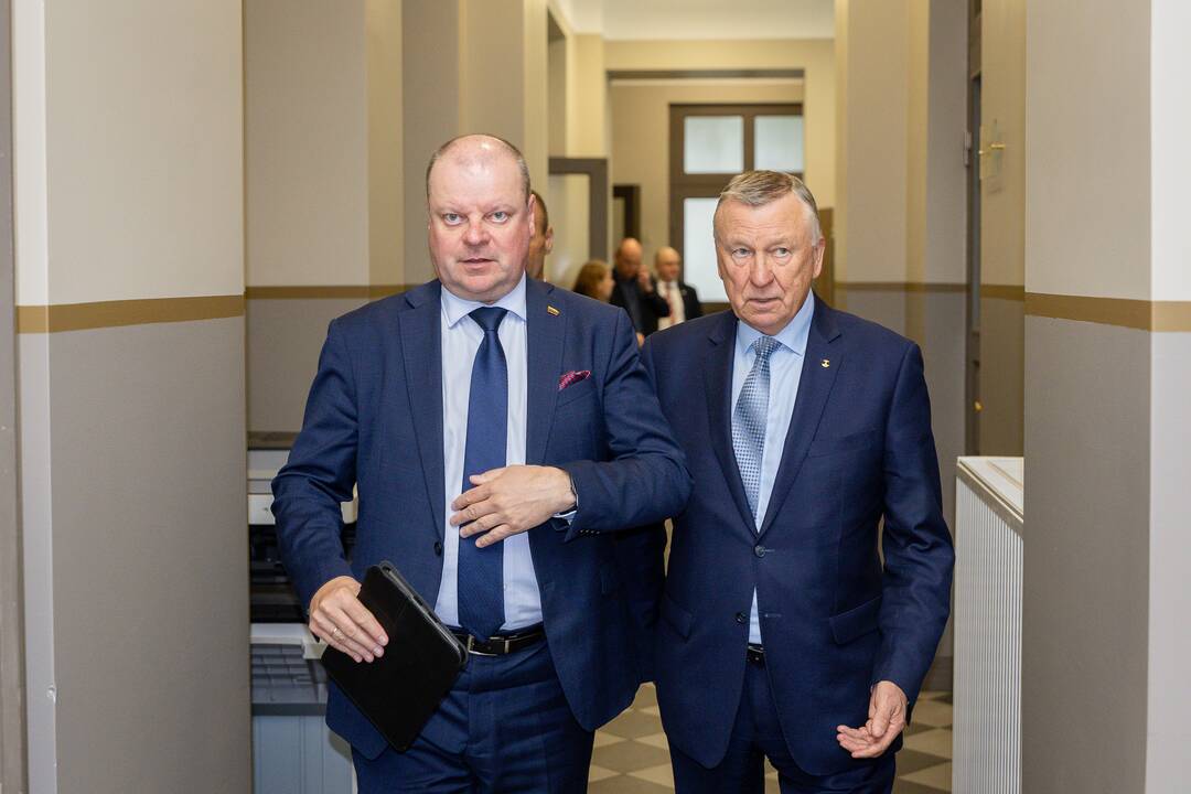 Kauno verslininkų susitikimas su S. Skverneliu ir L. Savicku