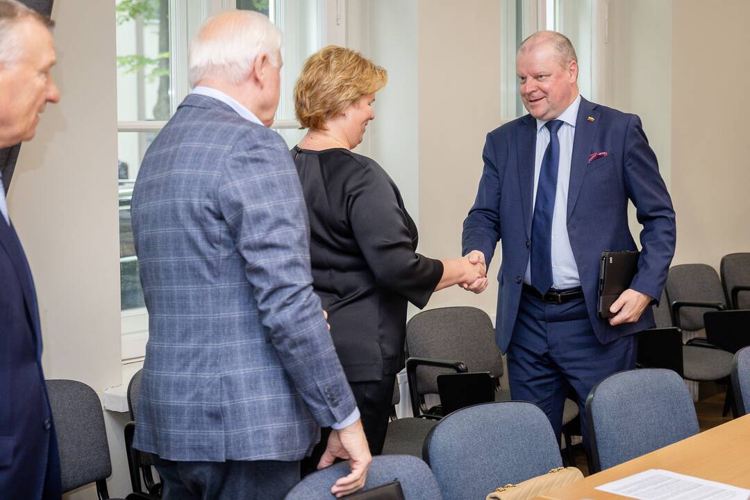 Kauno verslininkų susitikimas su S. Skverneliu ir L. Savicku