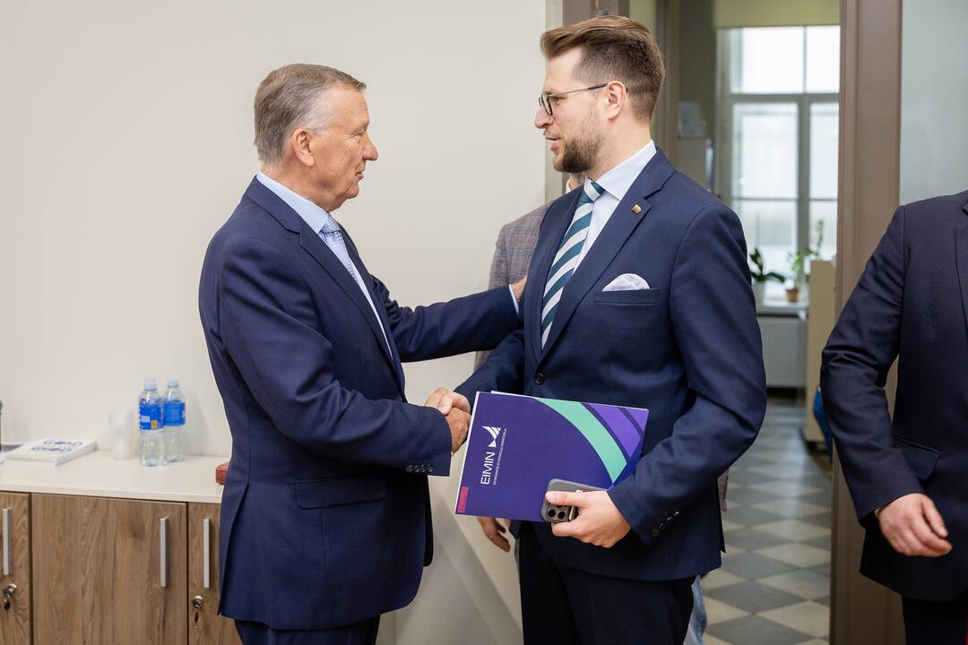 Kauno verslininkų susitikimas su S. Skverneliu ir L. Savicku
