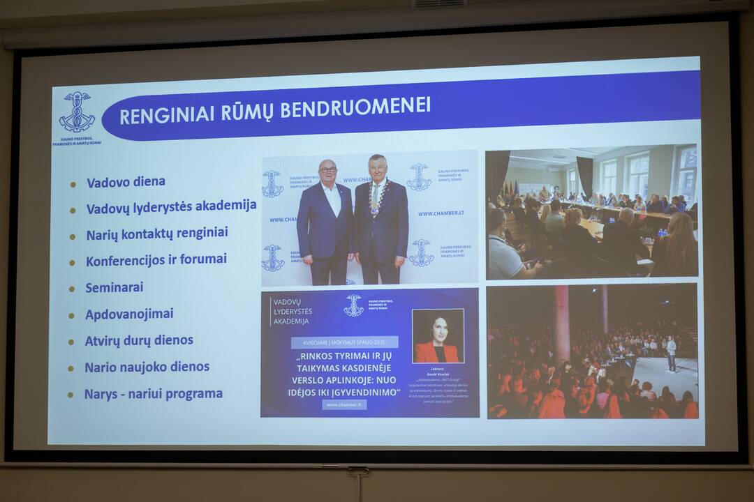 Kauno verslininkų susitikimas su S. Skverneliu ir L. Savicku