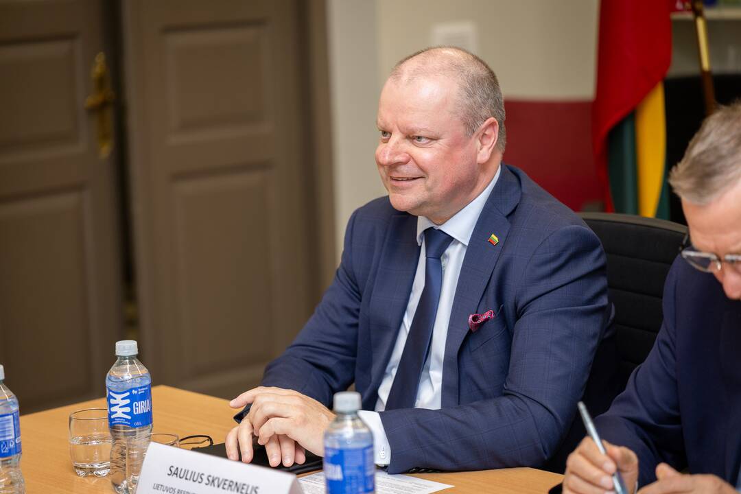 Kauno verslininkų susitikimas su S. Skverneliu ir L. Savicku